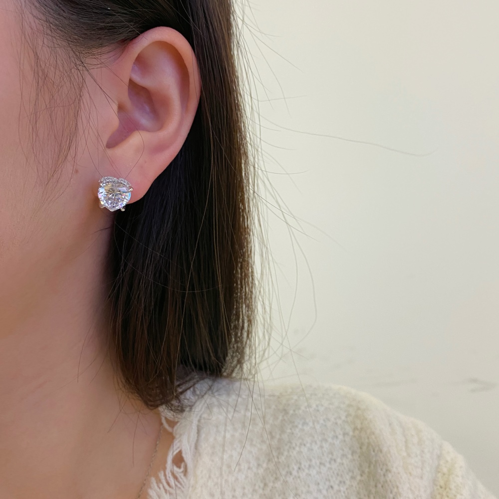 Aretes Corazones Amor Radiante 10mm