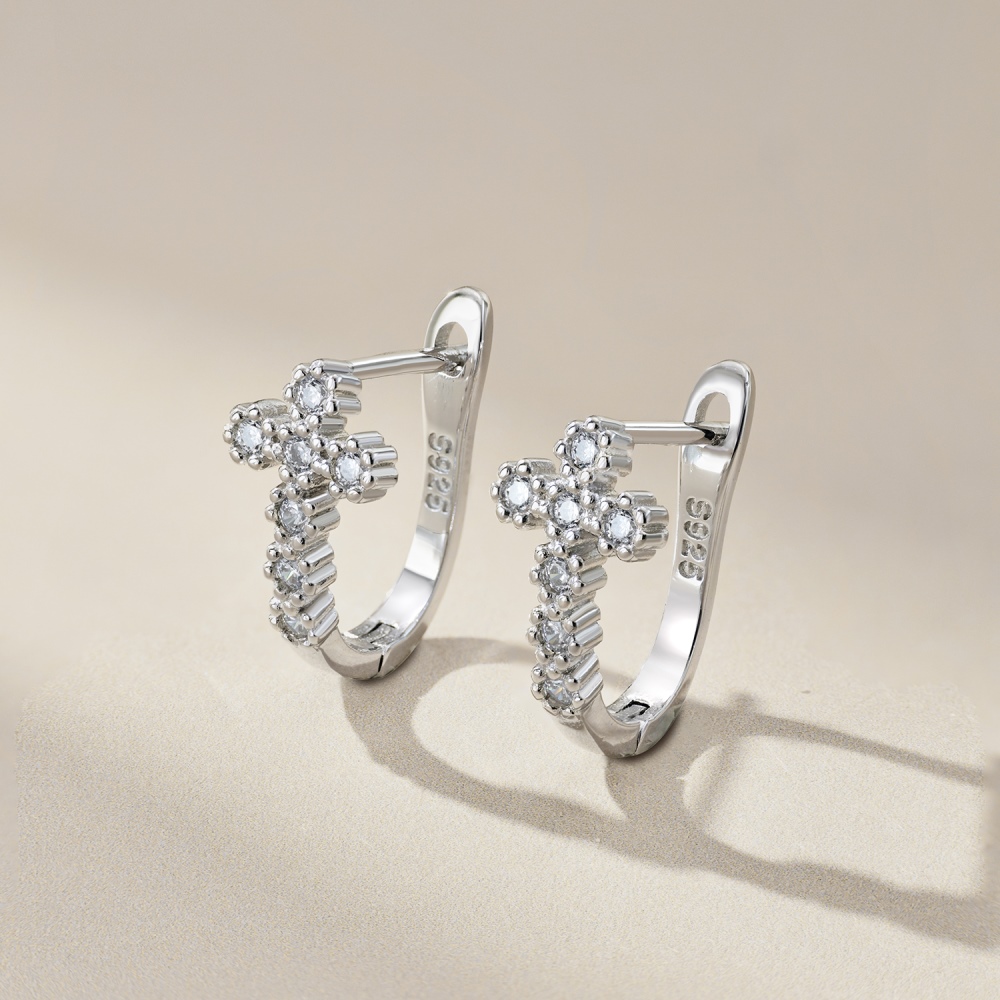 Aretes Huggies Cruz