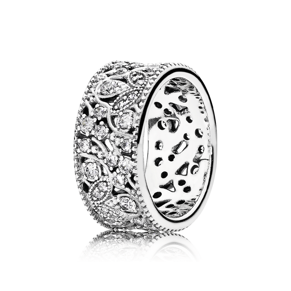 ANILLO HOJAS RELUCIENTES