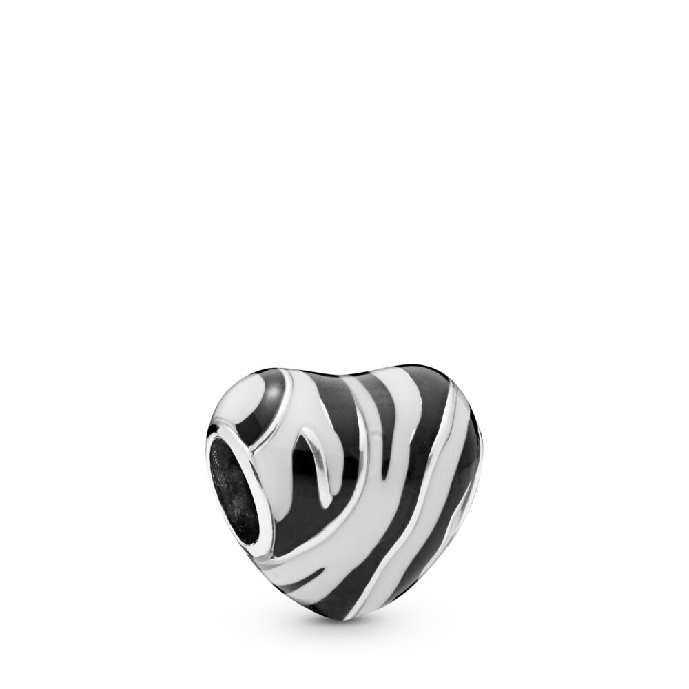 CHARM CORAZON ZEBRA
