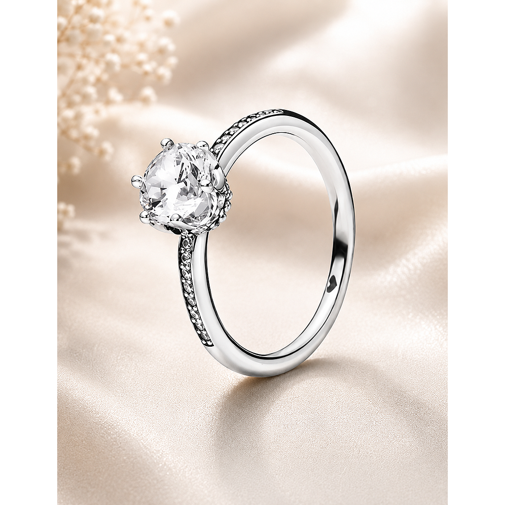 ANILLO CORONA RESPLANDOR BLANCO