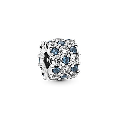CHARM BRILLANTE AZUL Y BLANCO