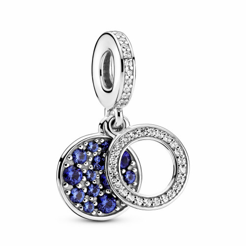 COLGANTE COLGANTE DISCO AZUL RELUCIENTE