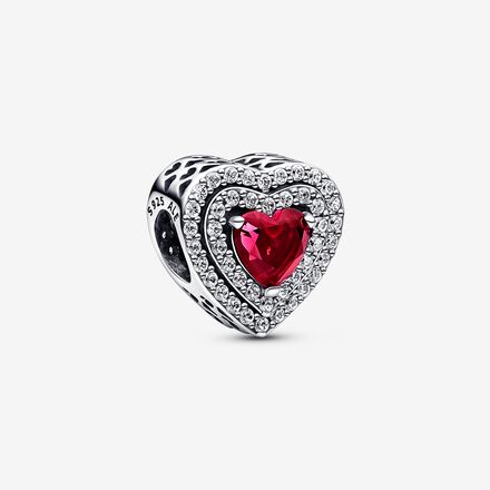 CHARM CORAZÓN NIVELADO ROJO BRILLANTE