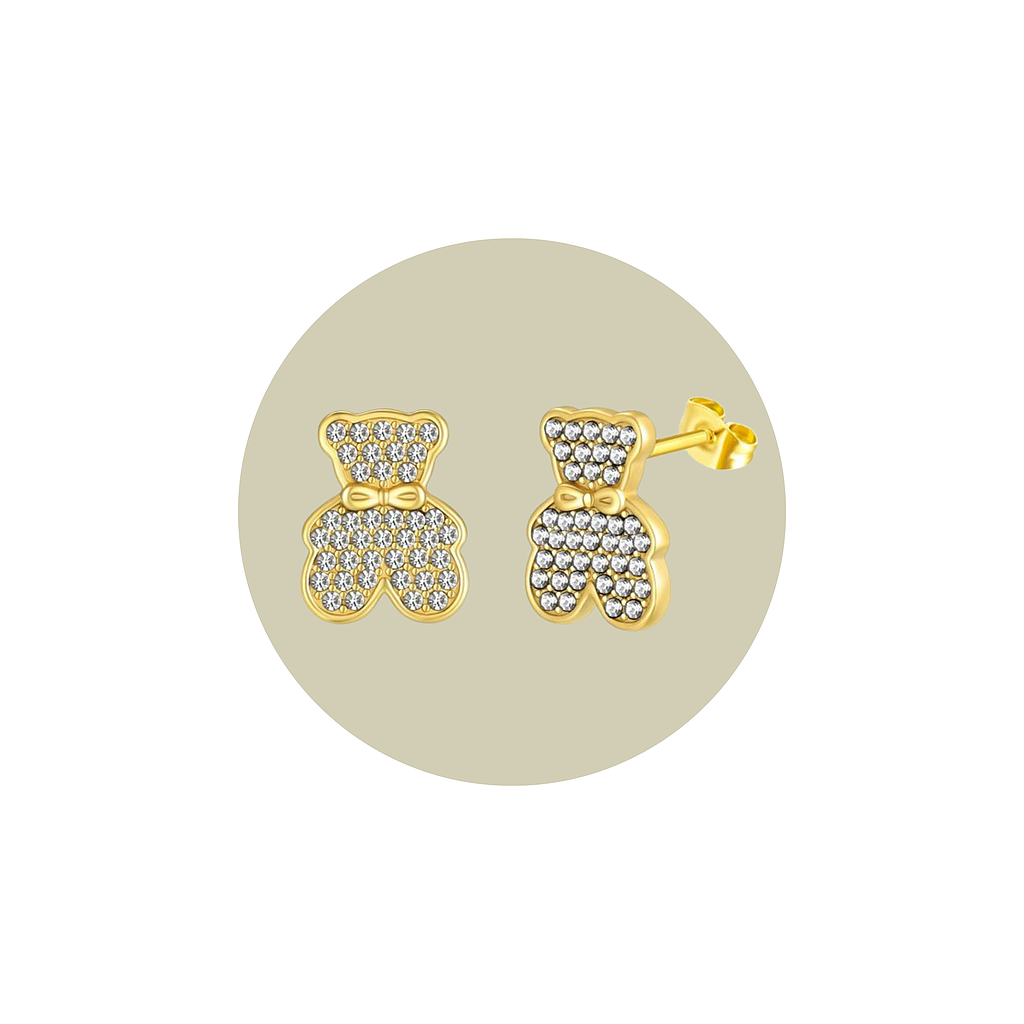 Aretes Osito Brillante
