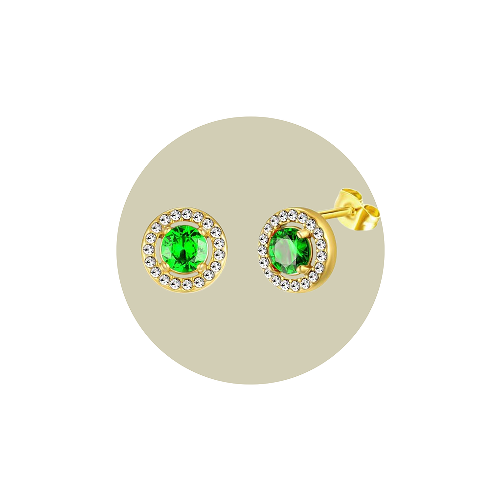 Aretes Deslumbrantes Verdes