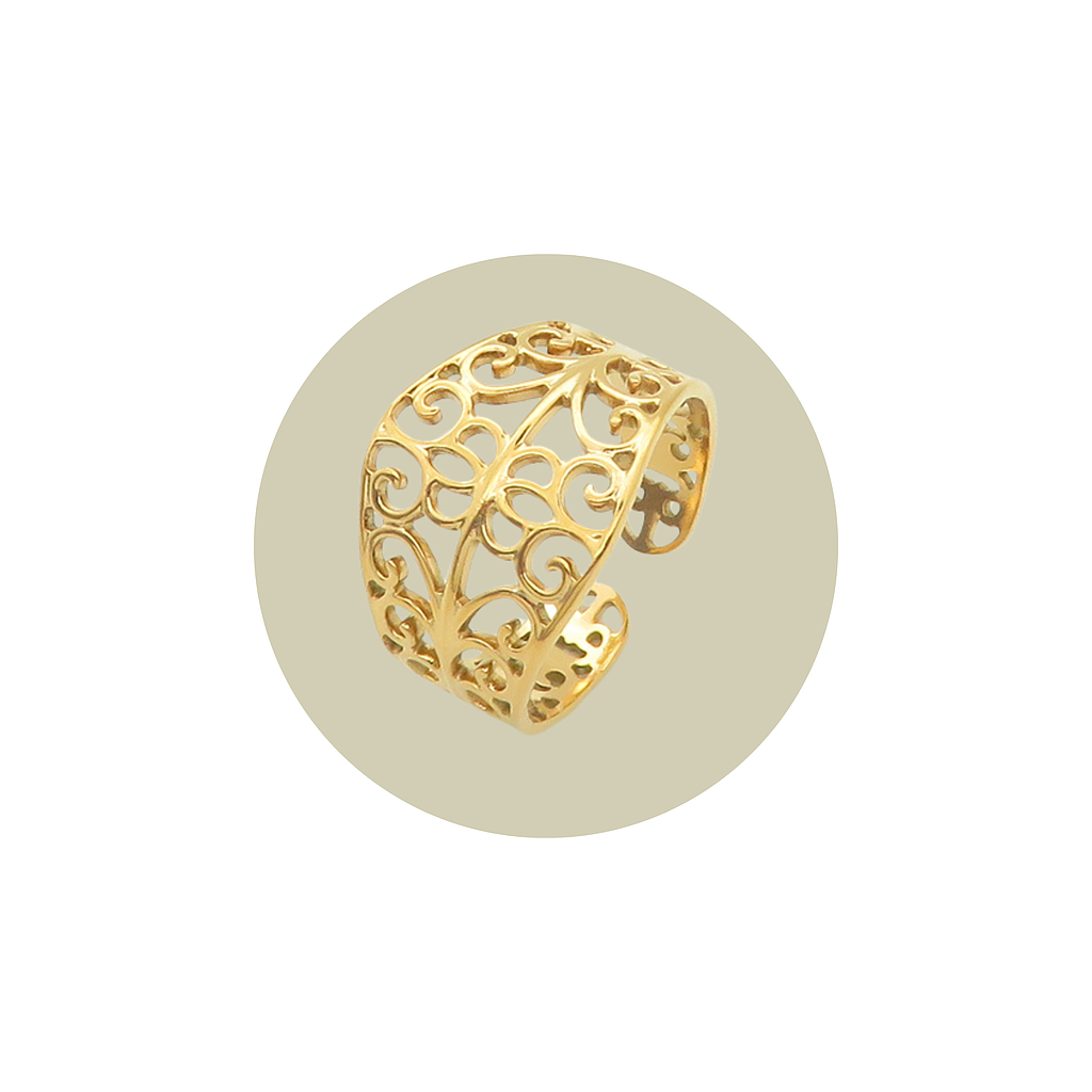 Anillo Ajustable Ondas