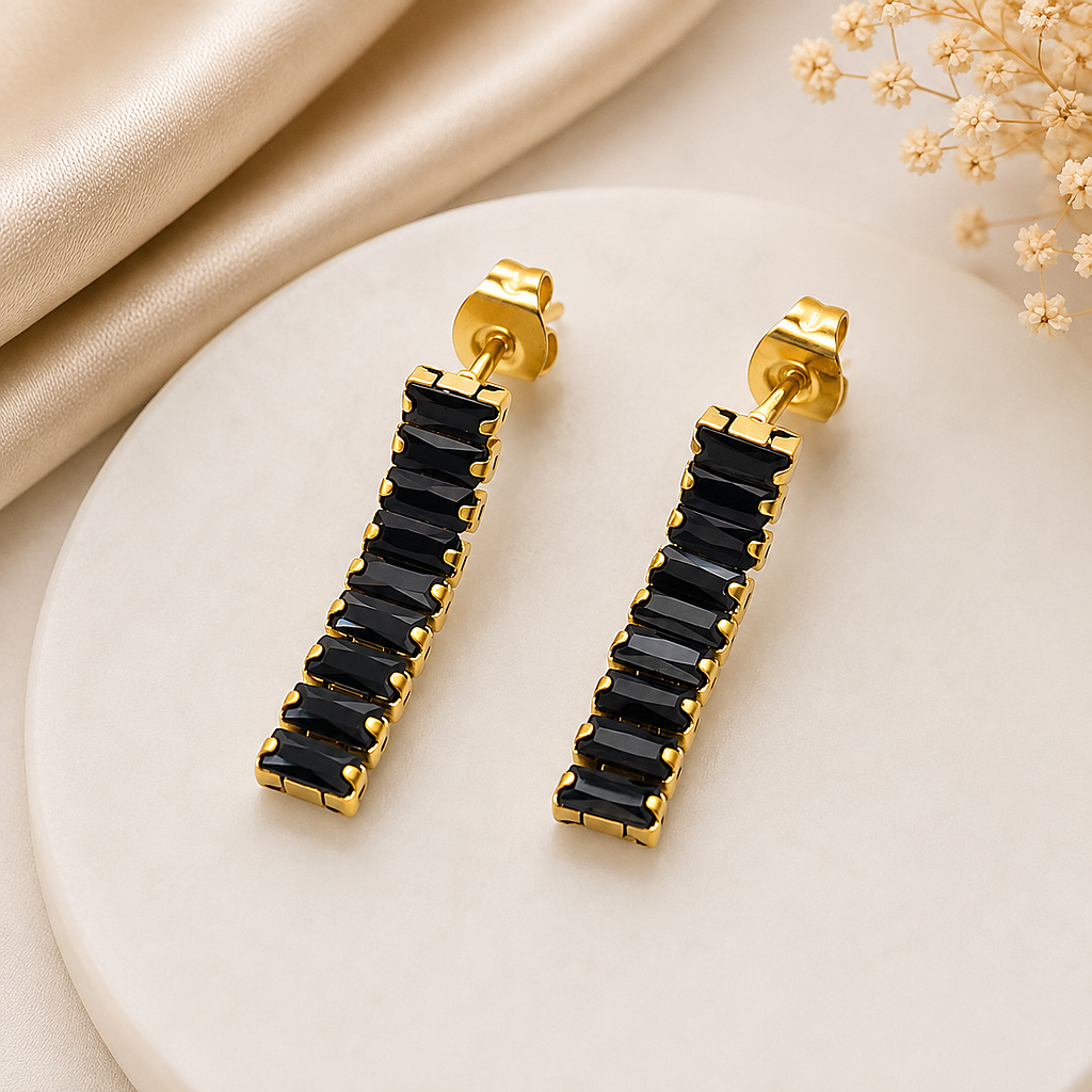 Aretes Glamour Negros