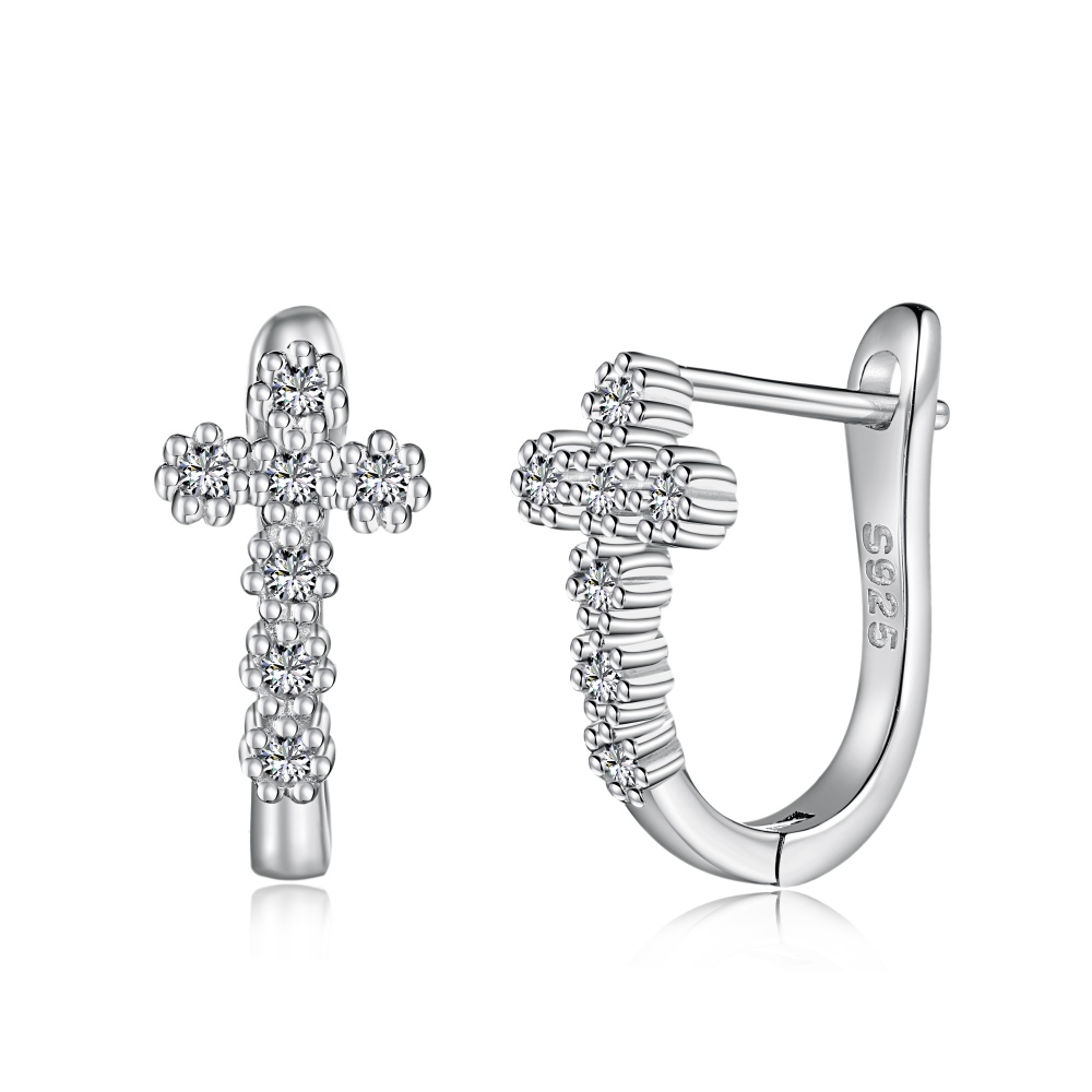 Aretes Huggies Cruz