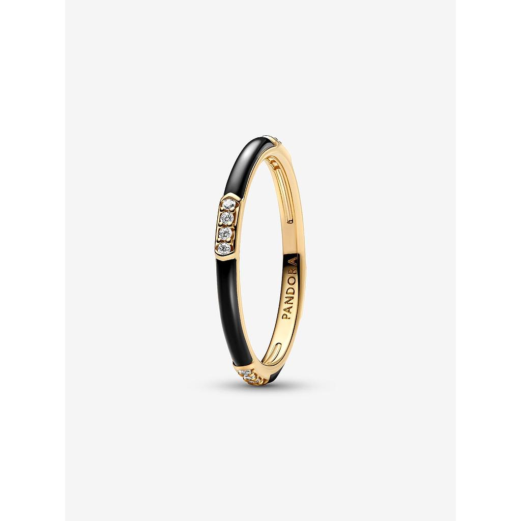 ANILLO DORADO C/NEGRO FINO