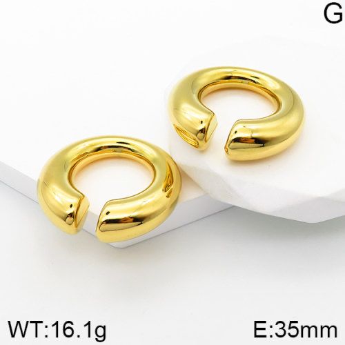 ARETES CHUNKY LISO DORADOS