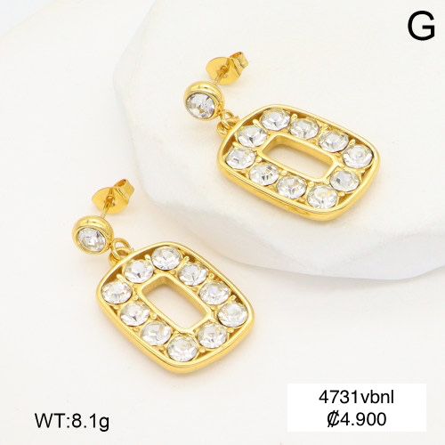 ARETES COLGANTES CON DIAMANTES