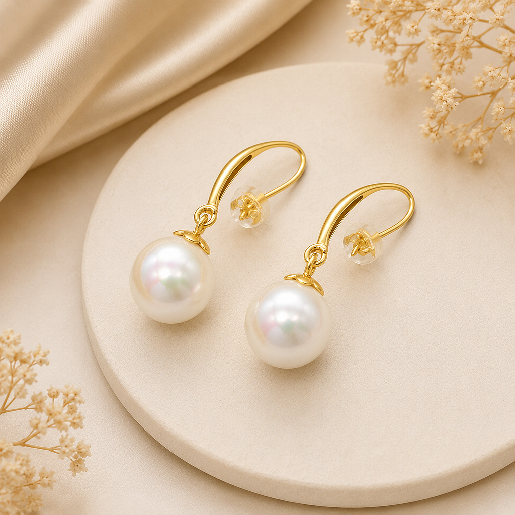 ARETES COLGANTES DE PERLAS
