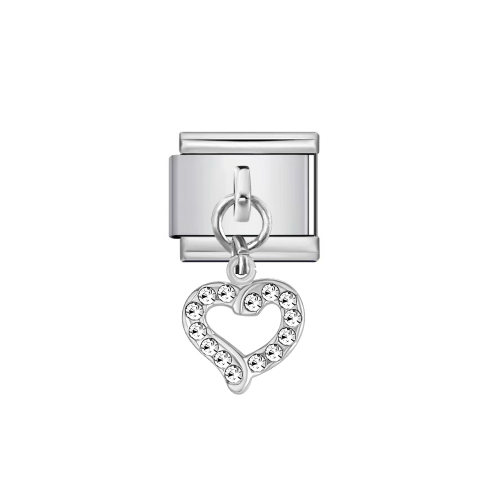 CHARM SILUETA CORAZON BRILLANTE