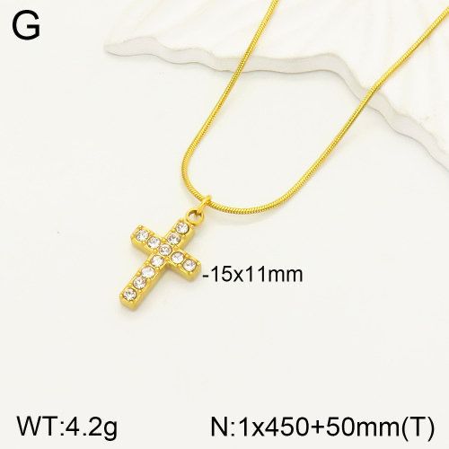 COLLAR DE CRUZ CON DIAMANTES