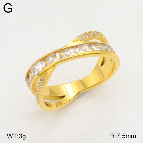 ANILLO CRUZADO DOBLE CON DIAMANTES