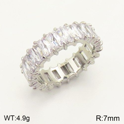 ANILLO CON PLATEADO CON DIAMANTES