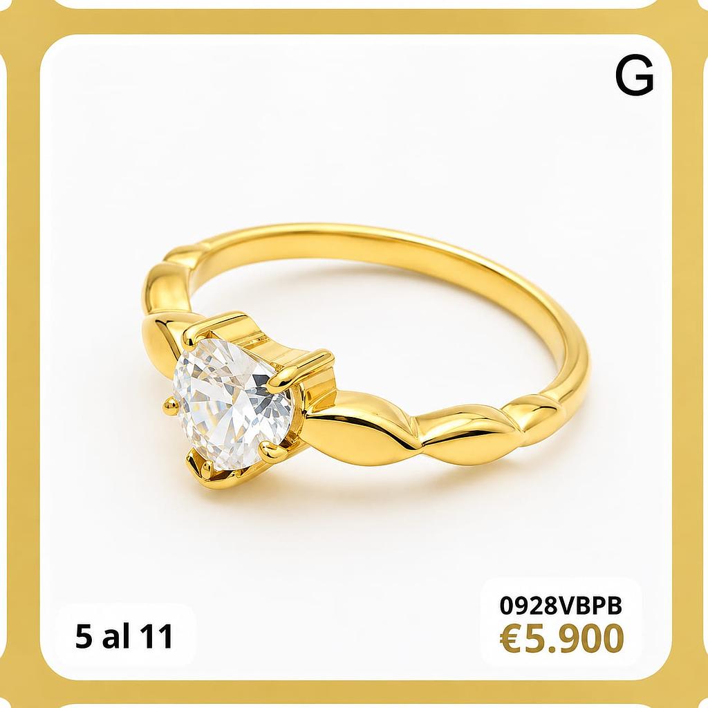 ANILLO CON PERLA EN  FORMA DE CORAZÓN