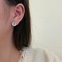 Aretes Corazones Amor Radiante 10mm