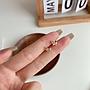 ARETES ROSA BRILLANTE GOLD