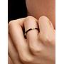 ANILLO DORADO C/NEGRO FINO
