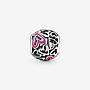 CHARM OPENWORK BOCETO DE CORAZON ROSA