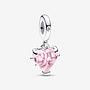CHARM COLGANTE Pink Family Tree & Heart Dangle