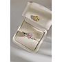ANILLO ALIANZA CORAZON ROSA